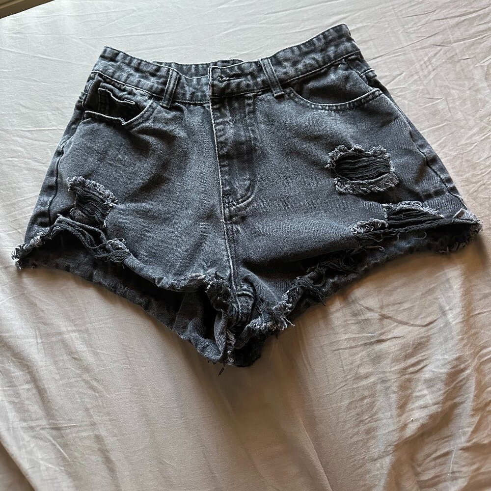 SHEIN Black High Waisted Shorts